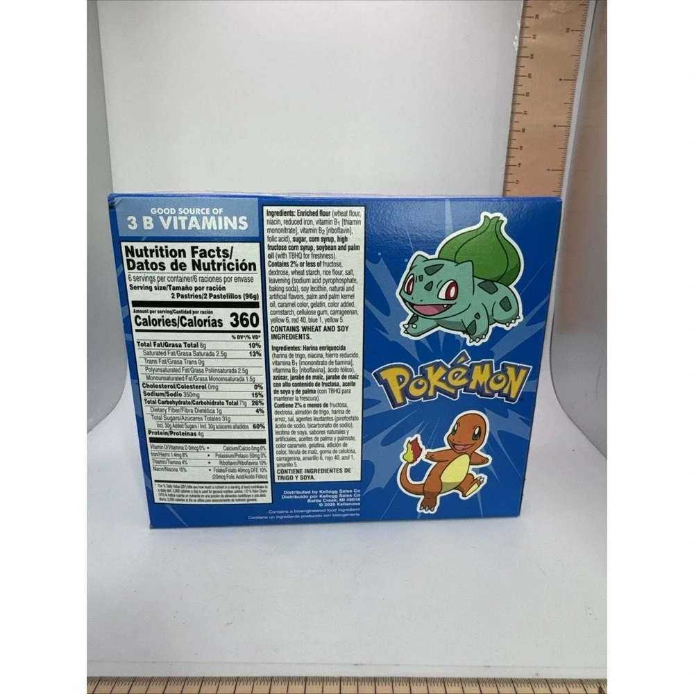 Pop-Tarts Pokemon Frosted Vanilla Cupcake 12ct Target Exclusive Pikachu Box